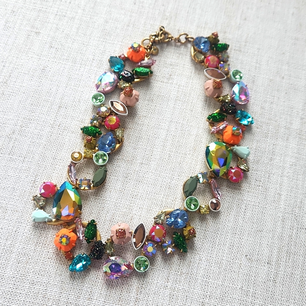 J. Crew Brulee Wreath Necklace